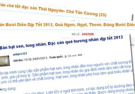 Chị em công sở bỏ việc buôn hàng Tết - 2 Hàng loạt đặc sản được rao bán
