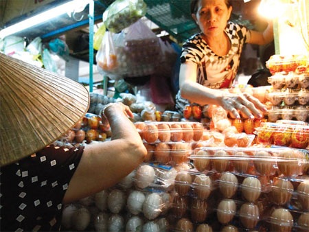 Giá trứng gà đã bình ổn trở lại sau thời gian ngắn bị tăng giá đột biến.