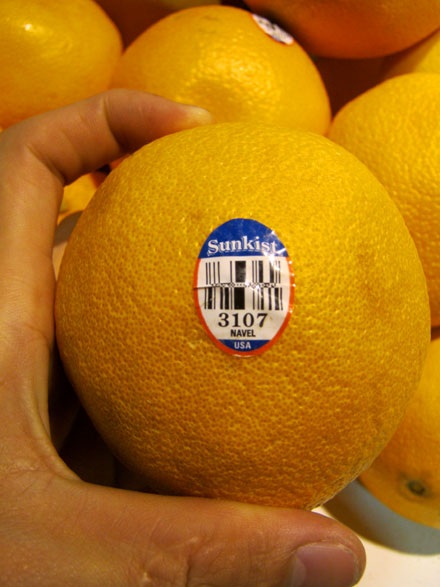 Không có chuyện dán cờ nước sản xuất trên hoa quả - 2 Cam