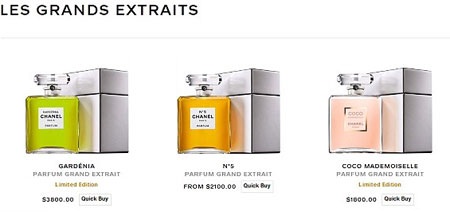 Nước hoa Chanel siêu đắt: hơn 87 triệu đồng/lọ - 2 Với mức giá hơn 87 triệu đồng, Grands Extraits rất đáng có mặt trong bộ sưu tập hàng hiệu.