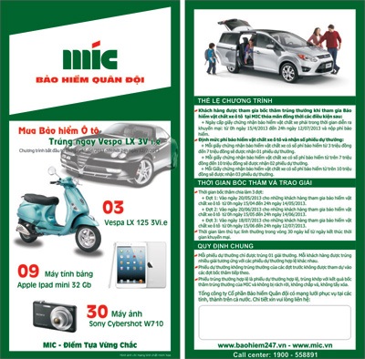 Bảo hiểm Quân đội (MIC) tri ân khách hàng - 1 Bảo hiểm Quân đội (MIC) tri ân khách hàng
