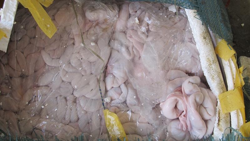 Cho phép nhập khẩu trở lại nội tạng trắng - 1 Nội tạng trắng được cho là ít có giá trị dinh dưỡng