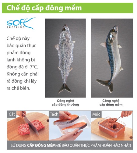 Z65W - Tuyệt tác trong mơ dành cho căn bếp - 3 Công nghệ cấp đông đột phá cho sự tươi ngon nguyên vẹn