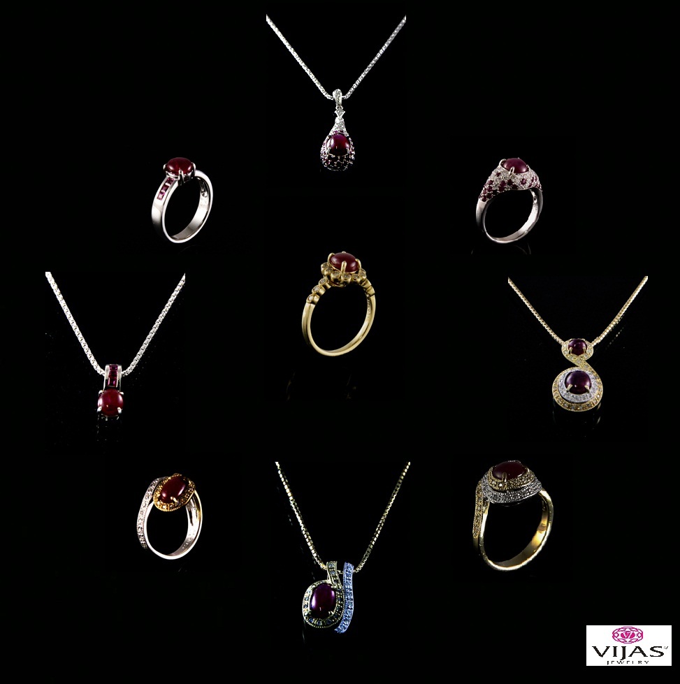 Tưng bừng khai trương - Rộn ràng ưu đãi cùng Vijas - 2 Bộ trang sức Nhẫn – Mặt dây Ruby sang trọng, quý phái và độc đáo