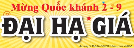 Pico đại hạ giá nhân dịp quốc khánh 2/9 - 1 Đợt giảm giá ưu đãi hấp dẫn nhất trong năm