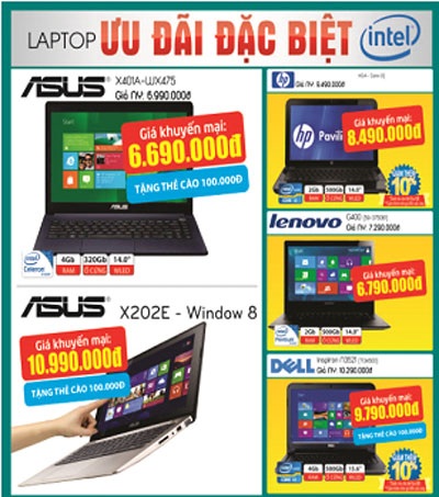 Ưu đãi đặc biệt khi mua Laptop tại Viettelstore - 1 Ưu đãi đặc biệt khi mua Laptop tại Viettelstore