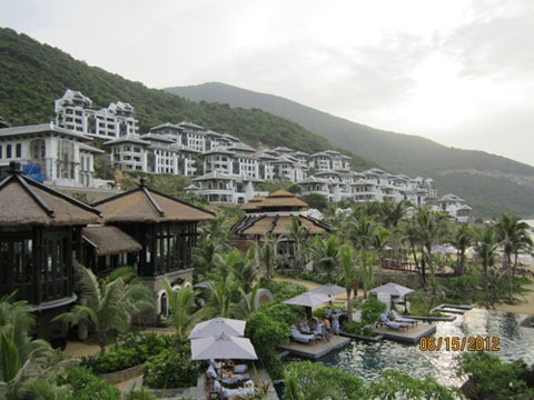 Khu nghỉ dưỡng InterContinental Danang Sun Peninsula Resort, nơi diễn ra hội nghị tuyệt mật