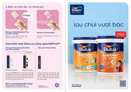 “Xí xóa thật dễ dàng” với Dulux EasyClean Plus lau chùi vượt bậc - 2 “Xí xóa thật dễ dàng” với Dulux EasyClean Plus lau chùi vượt bậc