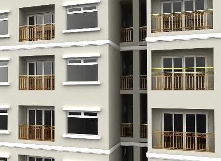 Tòa nhà đầu tiên ở Việt Nam mạ vàng thang máy và lan can - 2 Lan can được mạ vàng 18k