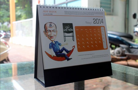 Ra mắt bộ lịch để bàn Những nhà kiến tạo doanh nghiệp vĩ đại - 1 Great Entrepreneurs - Tháng 1/2014: Jeff Bezos - kẻ liều lĩnh và triết lý chiếc ghế trống