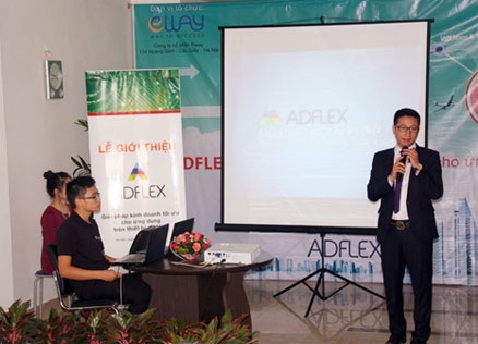 AdFlex – giải pháp kinh doanh tối ưu cho ứng dụng di động - 1 Ông Trương Công Thành, Giám đốc Aflex giới thiệu dịch vụ tại Lễ ra mắt.