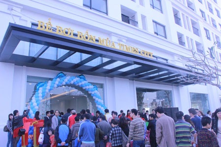 Được biết, ngay sau khi ra mắt Cụm bể bơi tại