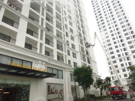 Vinhomes Times City tổ chức tổng diễn tập phương án chữa cháy và cứu hộ, cứu nạn - 2 Vinhomes Times City tổ chức tổng diễn tập phương án chữa cháy và cứu hộ, cứu nạn