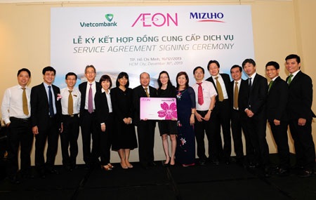 Ký kết Hợp đồng cung cấp dịch vụ giữa Vietcombank, Mizuho và Aeon Việt Nam - 2 Ký kết Hợp đồng cung cấp dịch vụ giữa Vietcombank, Mizuho và Aeon Việt Nam
