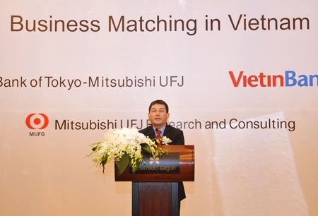 VietinBank tổ chức thành công chương trình “Kết nối Kinh doanh toàn cầu” - 1 Chủ tịch HĐQT VietinBank Phạm Huy Hùng phát biểu