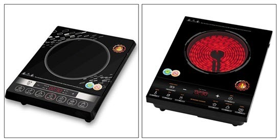 Với thiết kế bắt mắt bếp điện từ và bếp hồng ngoại làm căn bếp trở nên sang trọng?