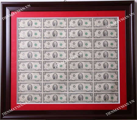 Tranh tiền 2usd 1976 uncut 32 tờ - Quà đẳng cấp cho năm mới “ Mã đáo thành công” - 3 Tranh tiền 2 usd 1976 32 tờ uncut dính liền nhau seri 139 thần
tài.