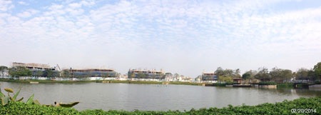 Gamuda Gardens gấp rút hoàn thành các hạng mục tiện ích - 4 Trục đường chính dẫn vào khu đô thị