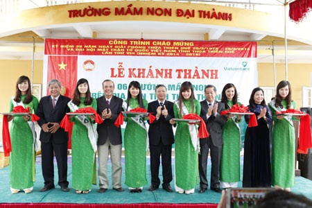 Vietcombank tài trợ 10 tỷ đồng xây dựng 6 trường mầm non ở Huế - 1 Vietcombank tài trợ 10 tỷ đồng xây dựng 6 trường mầm non ở Huế