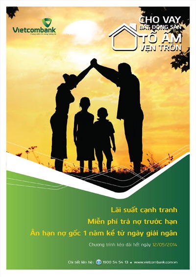 Vietcombank ưu đãi cho vay bất động sản - 1 Vietcombank ưu đãi cho vay bất động sản