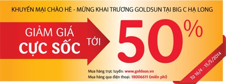 Chào hè: Goldsun tung khuyến mại 50% - 4 Máy hút khói khử mùi GS-708I