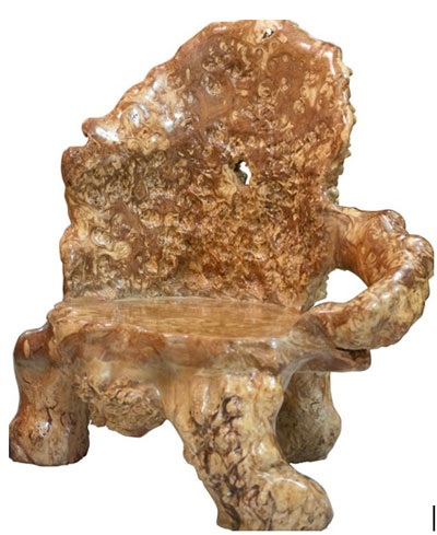 Chiêm ngưỡng kiệt tác mỹ nghệ “độc nhất vô nhị” bằng gỗ quý - 6 Các thớ đá gỗ vàng óng xoắn vào nhau tạo nên một siêu phẩm có một không hai.