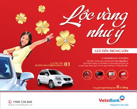 Khuyến mãi tiền gửi “Lộc vàng như ý” - 1 Khuyến mãi tiền gửi “Lộc vàng như ý”