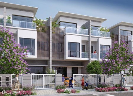 Phối cảnh biệt thự song lập