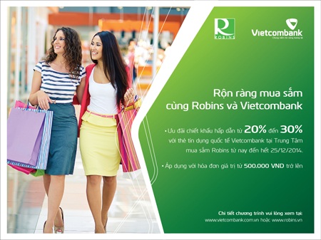 Vietcombank tung khuyến mãi khủng dành cho khách hàng phát hành mới và thực hiện thanh toán bằng thẻ tín dụng
