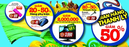 Các sản phẩm đang được giảm giá trong chương trình Giá chấn động