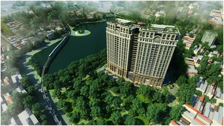 Phối cảnh dự án D’. Le Pont D’or Hoàng Cầu