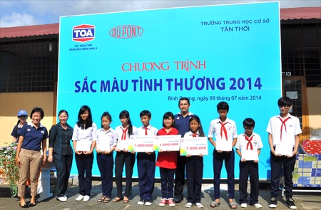 TOA Việt Nam và DuPont Việt Nam chung tay vì cuộc sống tốt đẹp hơn cho cộng đồng - 2 TOA Việt Nam và DuPont Việt Nam chung tay vì cuộc sống tốt đẹp hơn cho cộng đồng