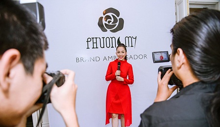 Linh Nga trở thành đại sứ thương hiệu PHUONG MY - 1 Linh Nga trở thành đại sứ thương hiệu PHUONG MY