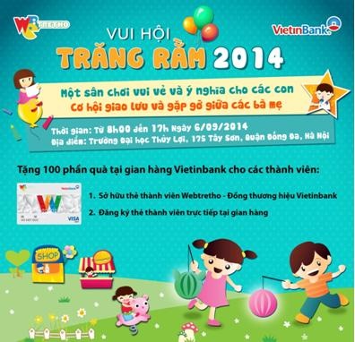 “Vui hội trăng rằm 2014, trăm quà cho mẹ và bé”