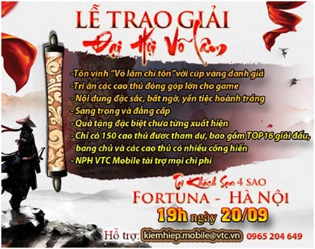 Dàn hot girl siêu khủng xuất hiện tại khách sạn Fortuna cùng Đại Hội Võ Lâm - 3 Lễ trao giải có một không hai sẽ được tổ chức vào ngày 20/09 sắp tới