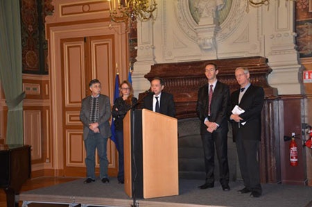 Đại sứ Việt Nam tại Pháp Nguyễn Ngọc Sơn phát biểu tại lễ khai mạc