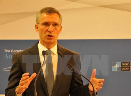 Tổng Thư ký Tổ chức Hiệp ước Bắc Đại Tây Dương (NATO) Jens Stoltenberg (Ảnh: Hương Giang/TTXVN)