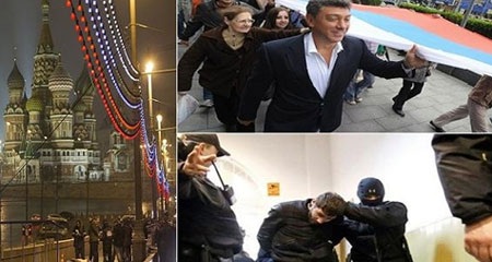 Sát thủ chuyên nghiệp Nga chê kẻ bắn Nemtsov "quá nghiệp dư" - 1 Cảnh sát đã xác định được 6 nghi phạm trong vụ giết hại ông Boris Nemtsov
