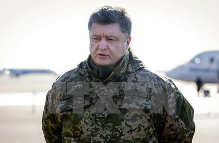 Tổng thống Ukraine ra lệnh xóa bỏ "quân đội tư nhân" - 1 Tổng thống Petro Poroshenko (Ảnh: AFP/TTXVN)