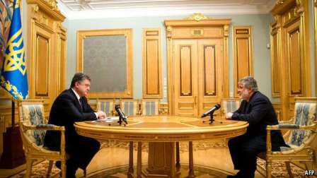 "Maidan 2" ở Ukraine: Cuộc chiến của giới tài phiệt chính trị - 1 Tổng thống Ukraine Petro Poroshenko (trái) và ông Ihor Kolomoysky (Ảnh: AFP)