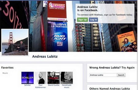 Những điều chưa biết về cơ phó máy bay Germanwings gặp tai nạn - 2 Trang Facebook của Lubitz. (Nguồn: Mirror)