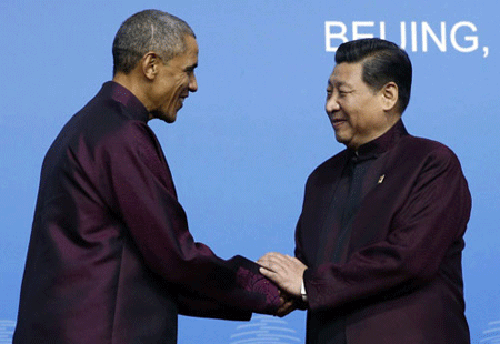 Trung Quốc không được phá luật quốc tế - 1 Tổng thống Mỹ Barack Obama và Chủ tịch Trung Quốc Tập Cận Bình