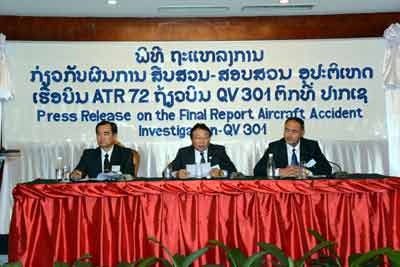 Hé lộ nguyên nhân máy bay Lào lao xuống sông Mekong làm 49 người chết - 1 Họp báo công bố tai nạn máy bay ATR72-600