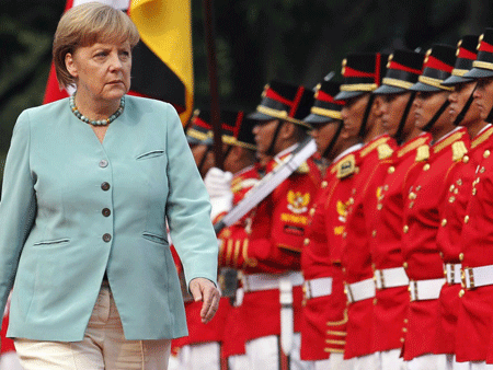 Những sự thật thú vị về "bà đầm thép" nước Đức - 1 Bà Angela Merkel trong chuyến thăm Indonesia