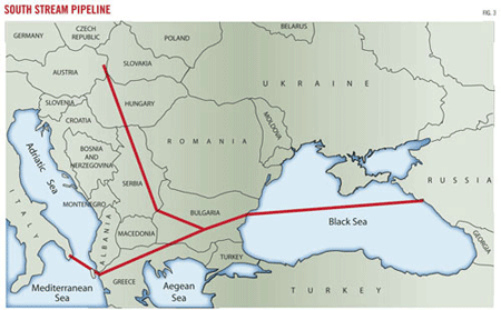 Putin tung “đòn chí mạng” vào châu Âu? - 2 Sơ đồ dự án Dòng chảy phương Nam