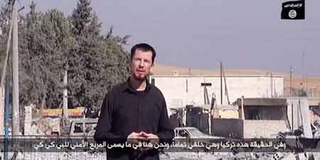 Hình ảnh John Cantlie trong đoạn video