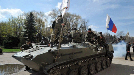 Xe quân sự rầm rập tiến về Donetsk - 1 (ảnh minh họa)