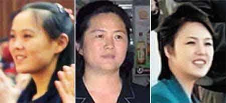 Ba người phụ nữ quan trọng đứng sau Kim Jong Un - 1 Từ trái qua phải: Kim Yeo-jong, Kim Sul-song và Ri Sol-ju