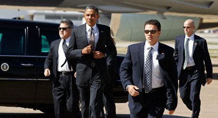 Kế hoạch công phu bảo vệ Tổng thống Mỹ thăm Ấn Độ - 1 Tổng thống Obama luôn được bảo vệ nghiêm ngặt
