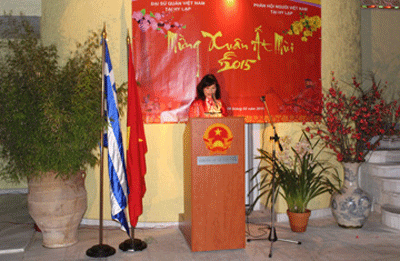 Đại sứ Trần Thị Hà Phương phát biểu